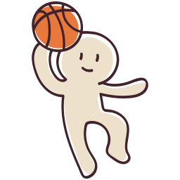 jugador de baloncesto sticker