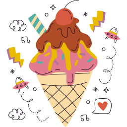 cucurucho de helado sticker