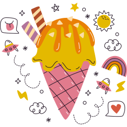 cucurucho de helado sticker