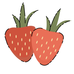 fresas sticker