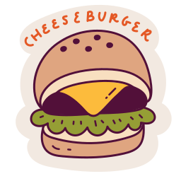 hamburguesa sticker