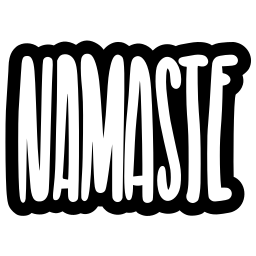 namasté sticker