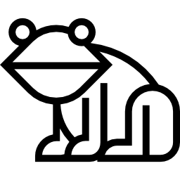 Frog Facing Left - Free animals icons