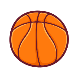 pelota de baloncesto sticker