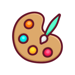 paleta de color sticker