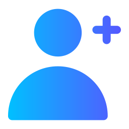 Add user - Free communications icons