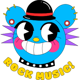 la música rock sticker