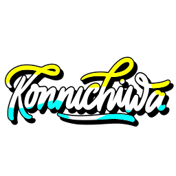 konnichiwa sticker