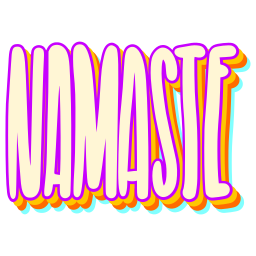 namasté sticker