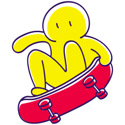 patinador sticker