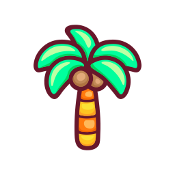 Árbol de coco sticker