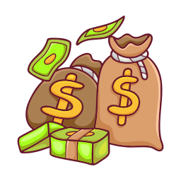 Money bag Stickers - Free entertainment Stickers