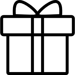 Gifbox with Ribbon On Top - Free icons