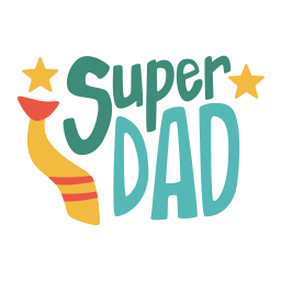 papá estupendo sticker