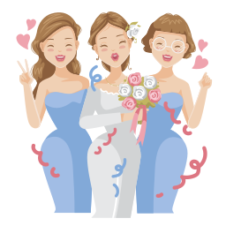 damas de honor sticker