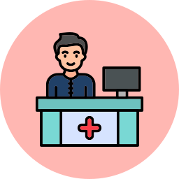 Receptionist - Free medical icons