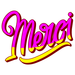 merci sticker