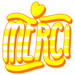 merci sticker