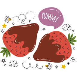 chocolate sticker