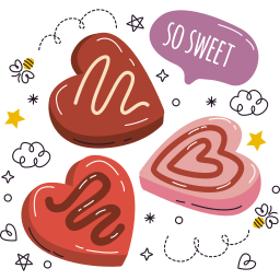 chocolate sticker