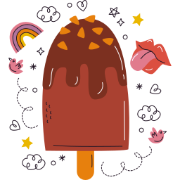 chocolate sticker