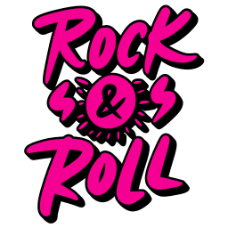 rock and roll sticker