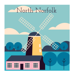 norte de norfolk sticker