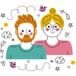 pareja sticker