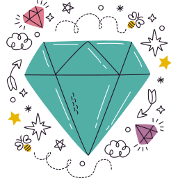 Diamond Stickers - Free fashion Stickers