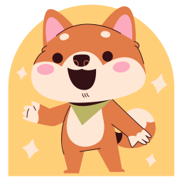 shiba inu sticker