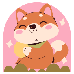 shiba inu sticker