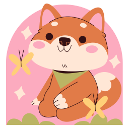 shiba inu sticker