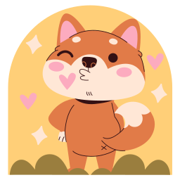 shiba inu sticker