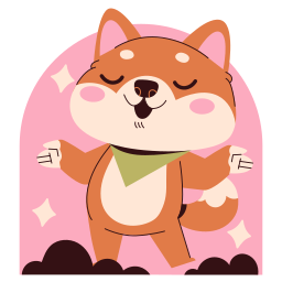 shiba inu sticker