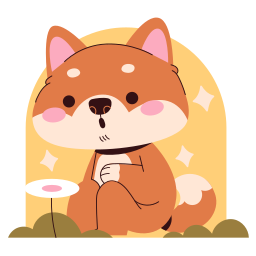 shiba inu sticker