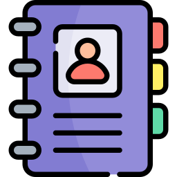 Contact Book Color icon PNG and SVG Vector Free Download