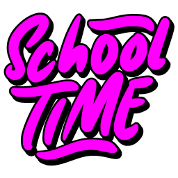 Back to school sticker