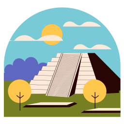 pirámide de chichén itzá sticker