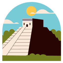 pirámide de chichén itzá sticker