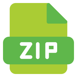 Green zip icon - Free green file icons