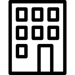 Building with big windows - Free buildings icons