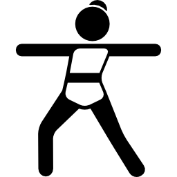 Stretching Arms Position - Free sports icons