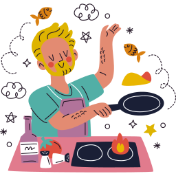 cocinando sticker