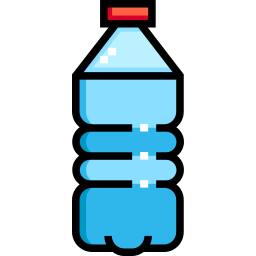 Flat-Icon blauer medizinischer Alkohol-Flasche Salzpflege: Stock