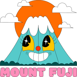 monte fuji sticker