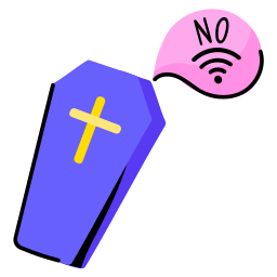 Sin internet sticker