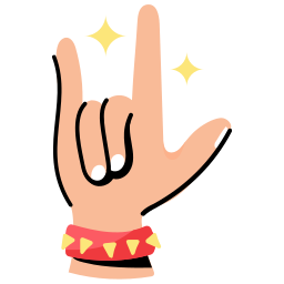 rock on sticker