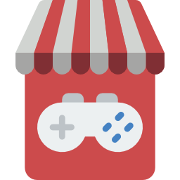 Online, shop, video, games, gaming, store, computer icon