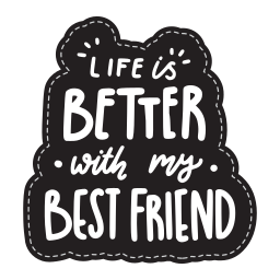 Best friend sticker