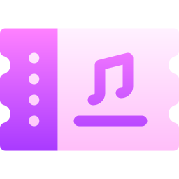 Ticket - Free music icons